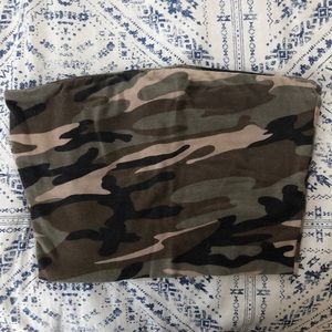 Camo tube top